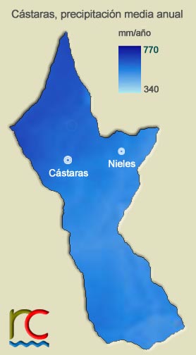 Cástaras, tipos de clima