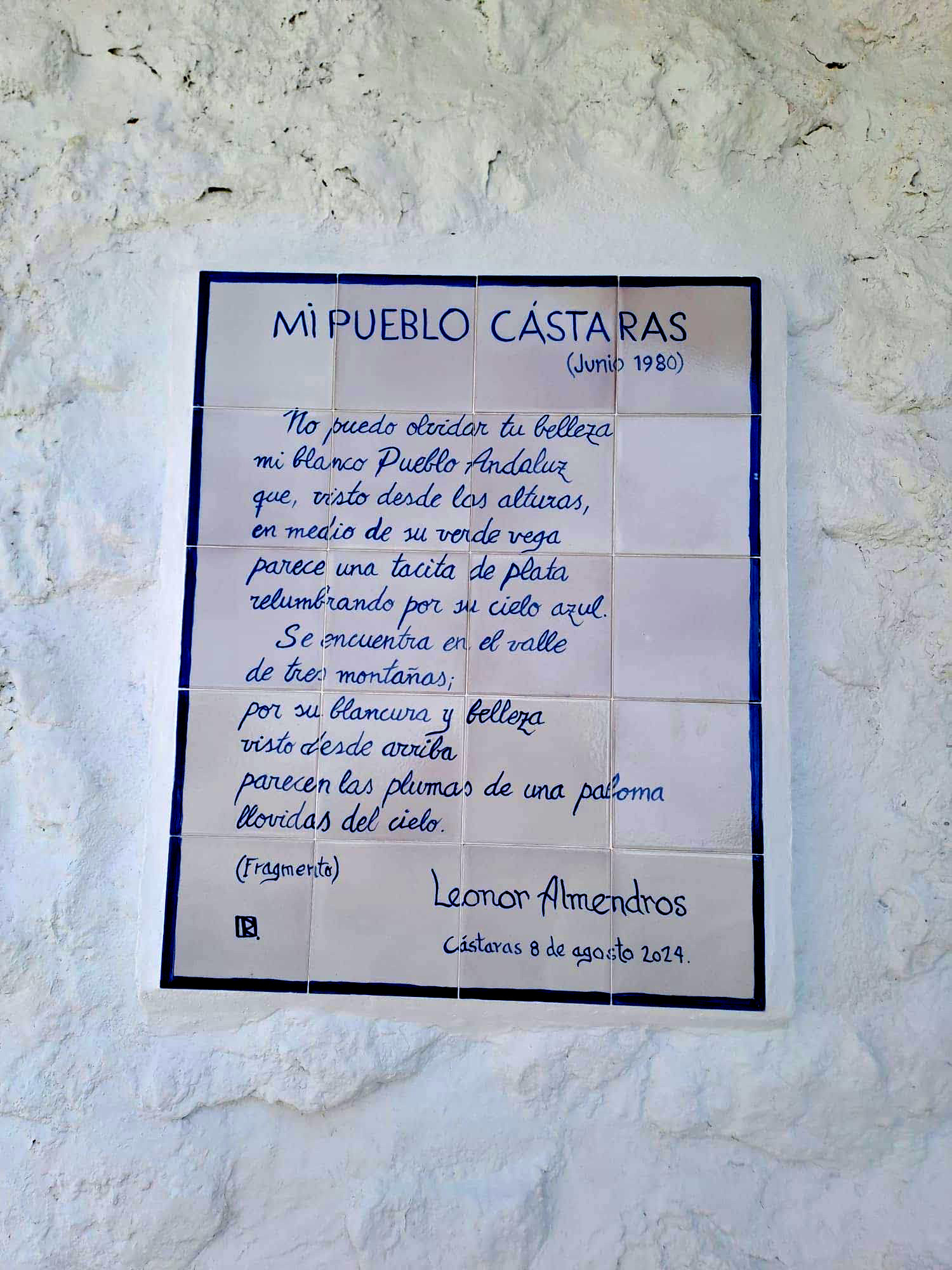 Ubicación del mural junto al hogar del jubilado