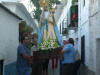 procesion de la virgen de las Angustias, patrona de Juviles, verano 2005