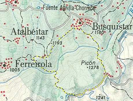 Plano de la ruta