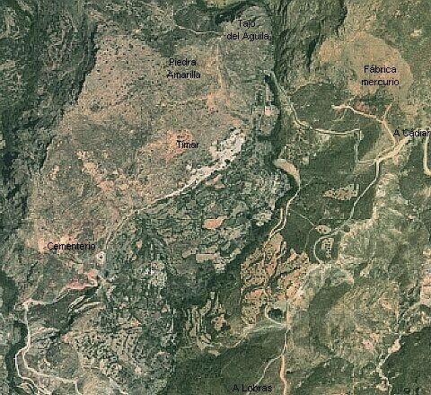 Alrededores de Tímar desde satélite